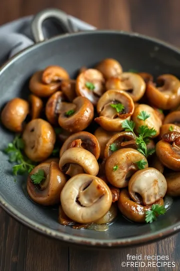 Stir-Fried Mushrooms & Spinach with Golden Onions ingredients