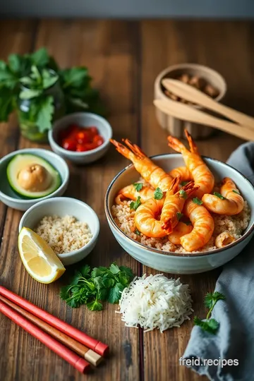 Thai Fried Rice with Prawns & Peas ingredients