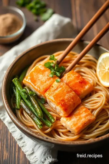 Soy & Ginger Salmon with Soba Noodles ingredients