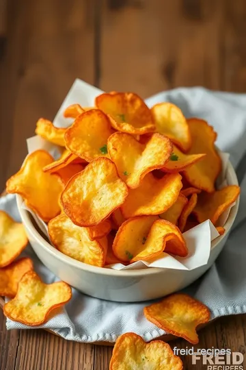 Air Fryer Potato Chips - Super Crispy Snack presentation