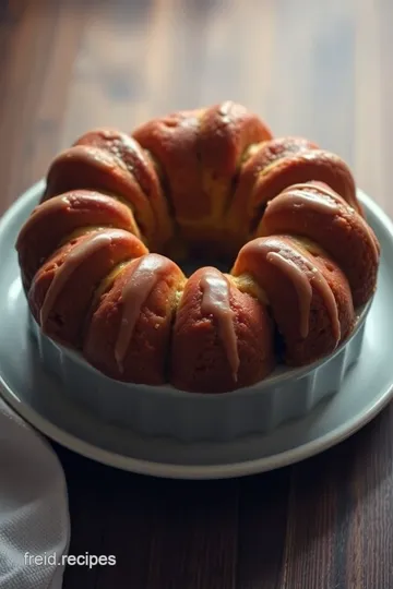 Sweet and Sticky Gluten Free Monkey Bread presentation