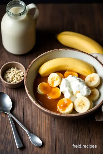 Sautéed Banana Dessert with Toffee Sauce ingredients