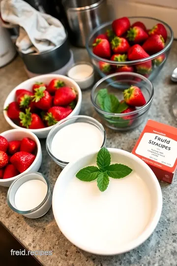 Fresas con Crema (Strawberries with Cream) ingredients