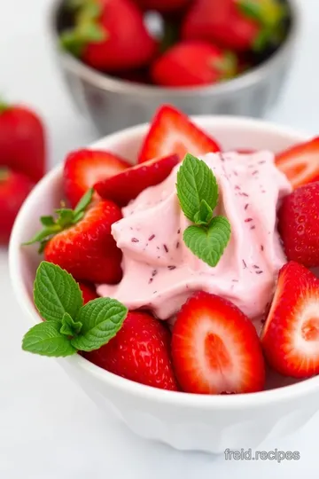 Fresas con Crema (Strawberries with Cream) presentation