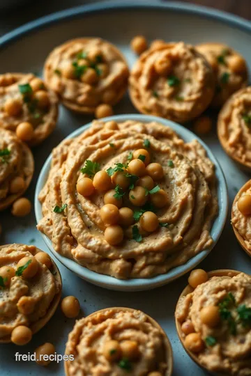 Zesty Chickpea Hummus Bites presentation