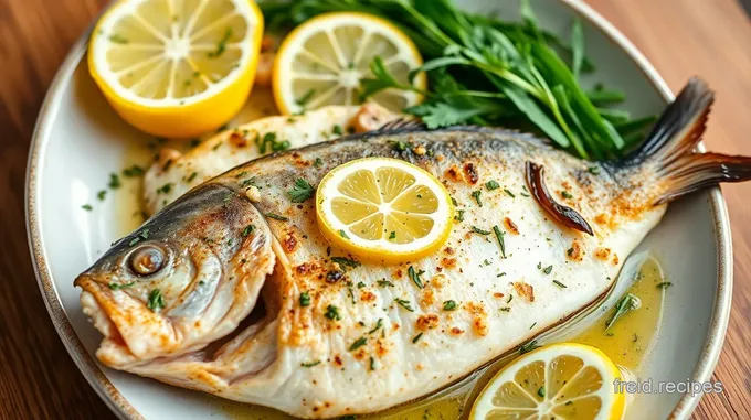 Mediterranean Branzino with Lemon and Herbs