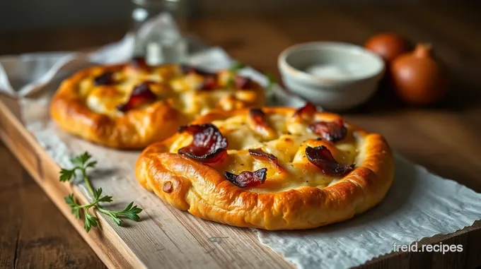 Onion Bacon Fougasse