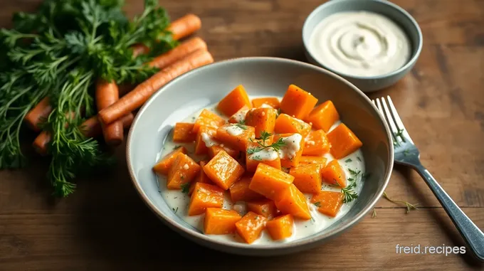 Sautéed Carrots in Creamy Tahini Blend