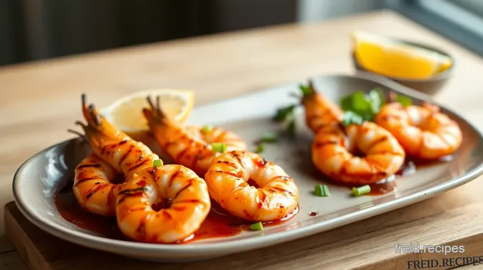 Grilled Prawns with Zesty Chili Flavor