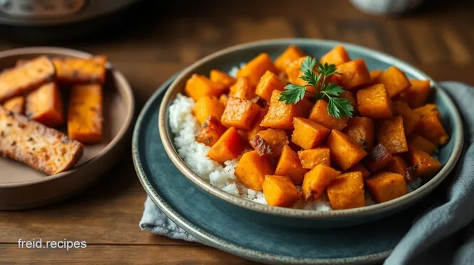 Air-Fryer Sweet Potato Hash | Healthy & Crispy