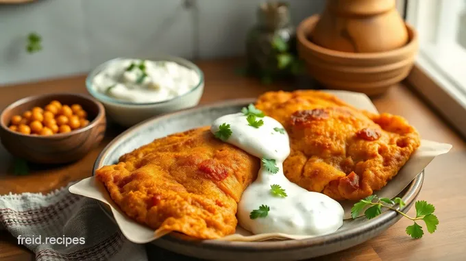 Fried Chickpeas Bhature with Tasty Raita