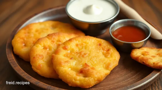 Fried Bread Mughal Dessert with Rabri