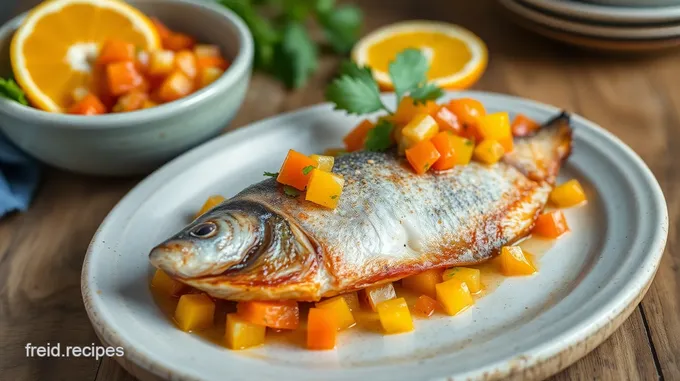 Delicious Pan-Fried Mackerel with Fresh Orange Salsa