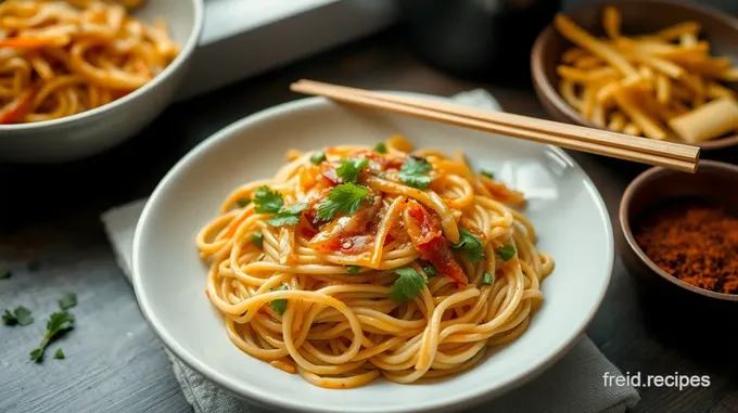 Stir-fried Noodles & Beansprouts