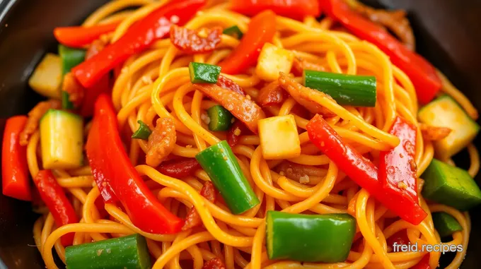 Spicy Fideo Noodles with Vegetables