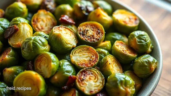 Savory Garlic Roasted Brussels Sprouts