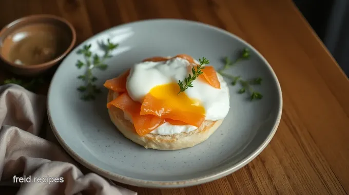 Poached Egg Smoked Salmon Bagel Delight